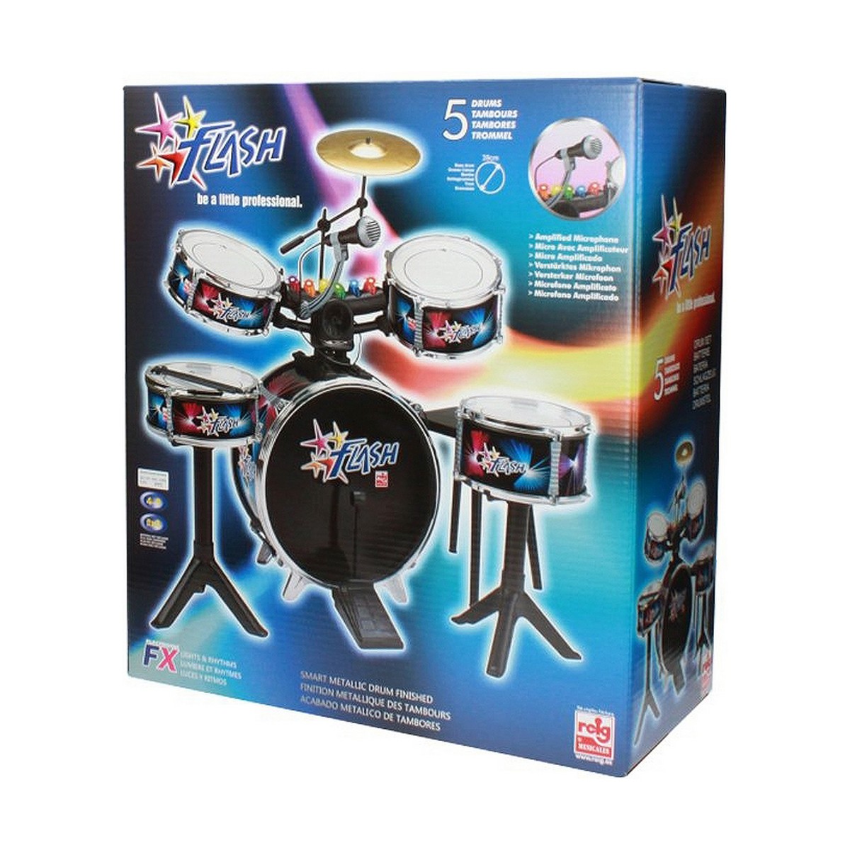 Batería Musical Reig Flash Infantil Plástico